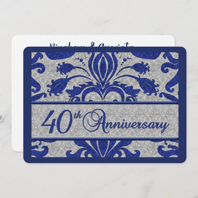 40th Anniversary Business Announcement Blue (Front/Back)
