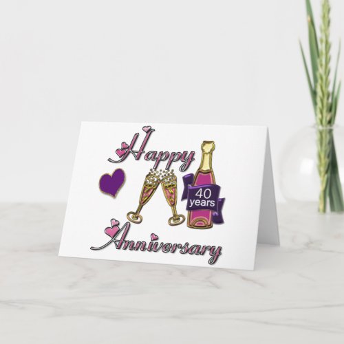 40th Anniversary Card