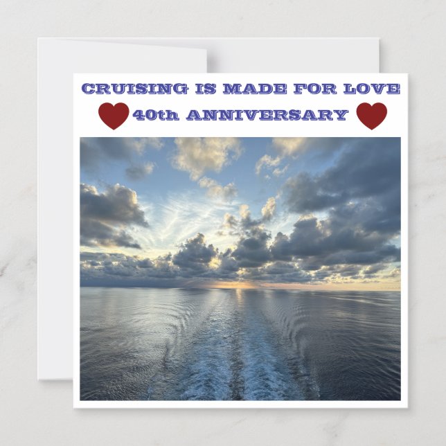 40th ANNIVERSARY CRUISE DOOR MAGNET (Front)