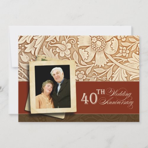 40th anniversary invitation