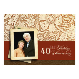 40th anniversary invitation