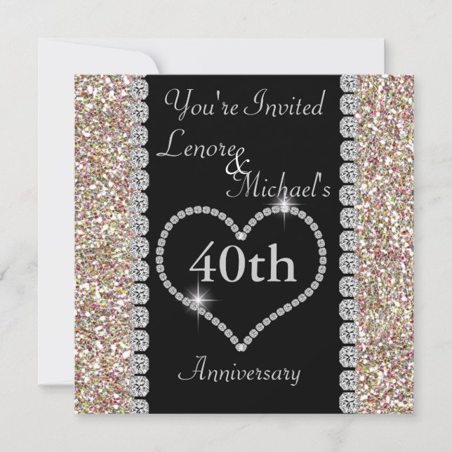 40th Anniversary Party Invitation (Front)