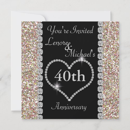 40th Anniversary Party Invitation