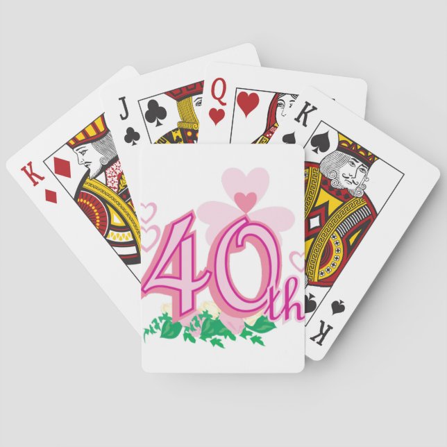 40th anniversary poker cards (Back)