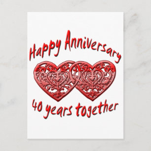 40th. Anniversary Postcard