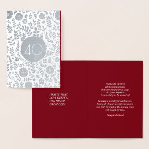 40th Anniversary Real Foil Luxury Cards