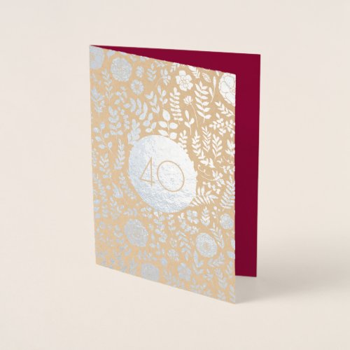 40th Anniversary Real Foil Luxury Cards