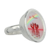 40th Anniversary Ruby Hearts Ring (Side)