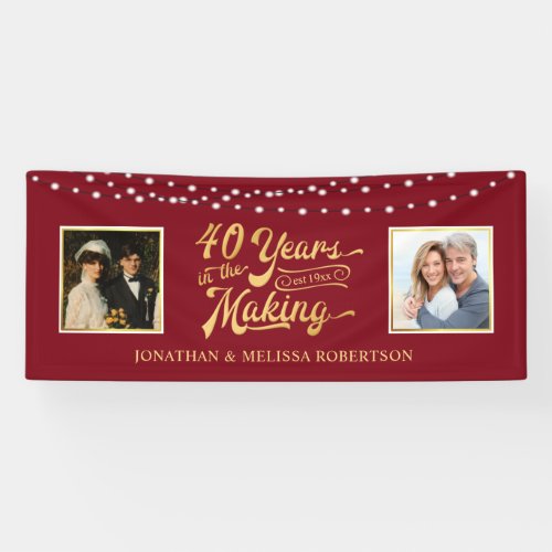 40th Anniversary Ruby Lights Then  Now Photos Banner