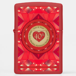 40th Anniversary Ruby Zippo Lighter
