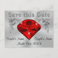 40th Anniversary Save the Date Cards PERSONALIZED