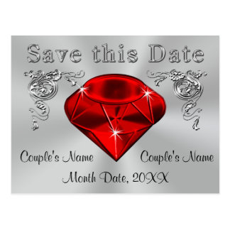 40th Anniversary Save the Date Cards PERSONALIZED