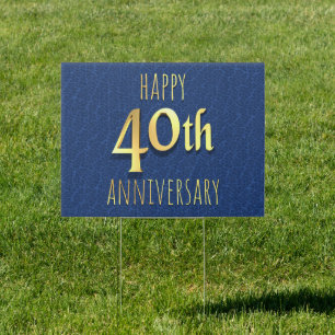 40th Anniversary Sign