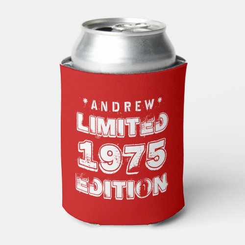 40th Birthday 1975 or ANY YEAR E28 RED Can Cooler