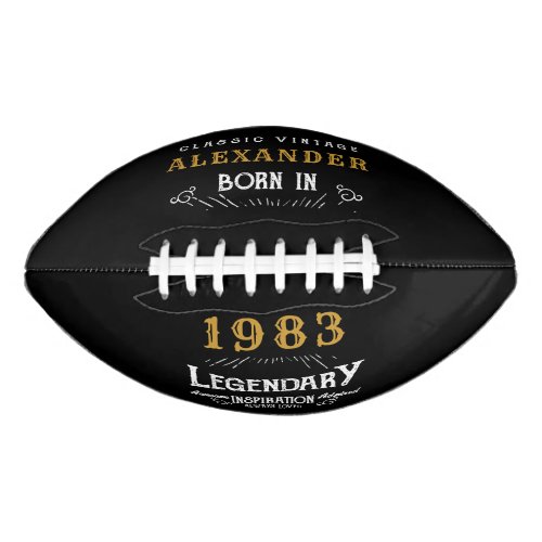 40th Birthday 1983 Monogram Legendary Football