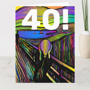 40TH BIRTHDAY 40 FUNNY GREETING CARD