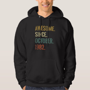 40th Birthday 40 Year Old Awesome Since October 19 Hoodie