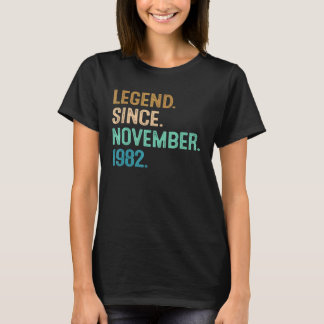 40th Birthday 40 Year Old Legend Since November 1 T-Shirt