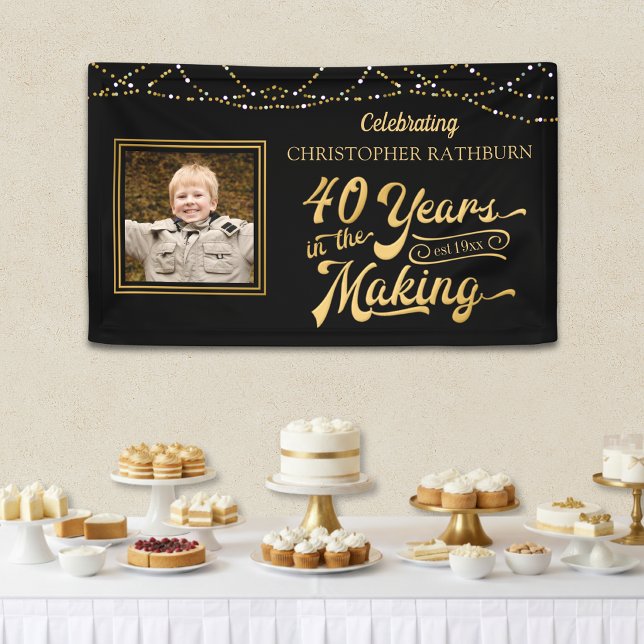 40th Birthday | 40 YEARS IN THE MAKING Edit Color Banner (Creator Uploaded)