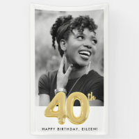 40th Birthday Balloon Photo Party