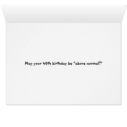 40th Birthday Bear in Boat (Inside Horizontal (Bottom))