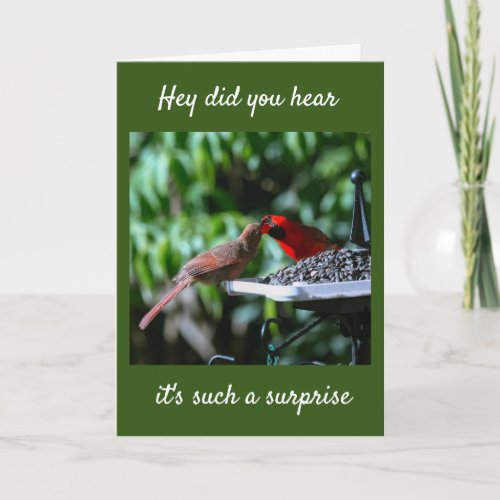 40th BIRTHDAY BIRDS ARE ALL CHIRPING ABOUT IT Card