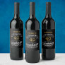 40th Birthday Black Gold  Legendary Funny Wine Label