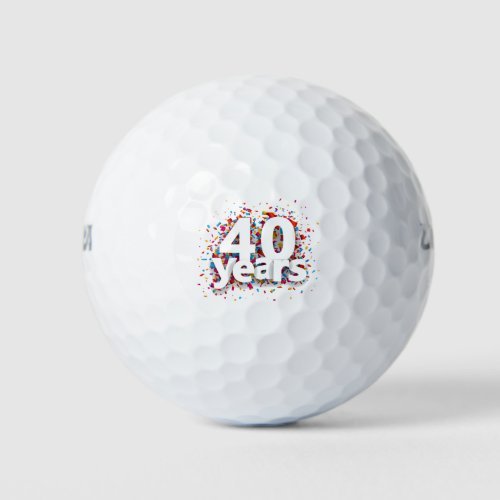 40th Birthday Born 1980 Limited Edition Gifts 40th Golf Balls