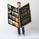 40th Birthday Born 1985 Photo Template Giant Card<br><div class="desc">Celebrate your loved one's 40th birthday in style! This one-of-a-kind jumbo legendary funny card features a black and gold vintage style and personalizes with the name and year you choose, plus your favorite 12 photos. Give a unique, memorable gift that will bring a smile to the special birthday person's face....</div>