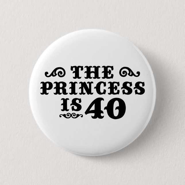 40th Birthday Button (Front)