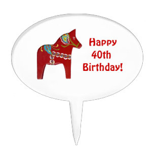 40th Birthday Cake Pick