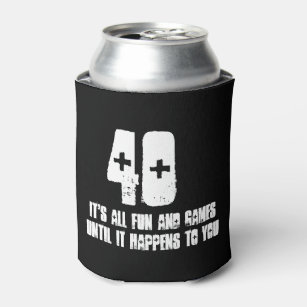 40th birthday koozies