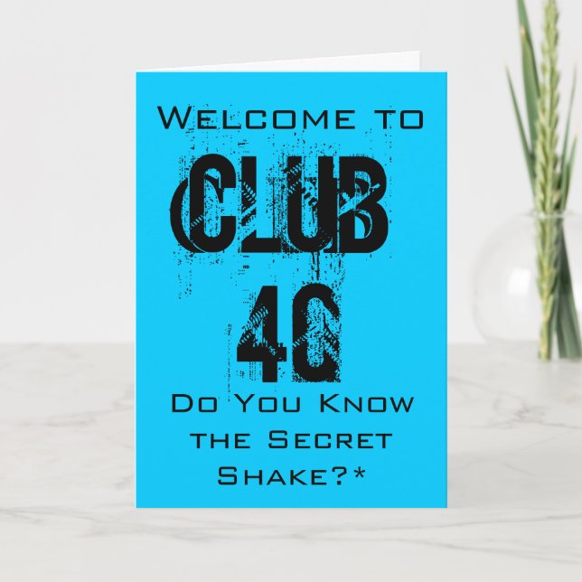 40th Birthday Card (Front)