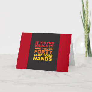 40TH BIRTHDAY CARD