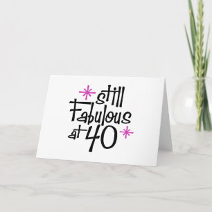 40th Birthday Card