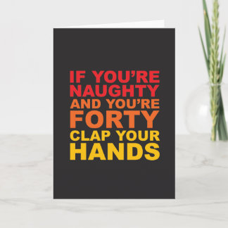 40TH BIRTHDAY CARD