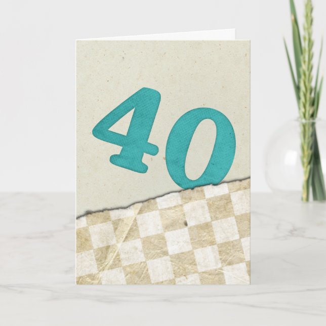 40th Birthday Card (Front)