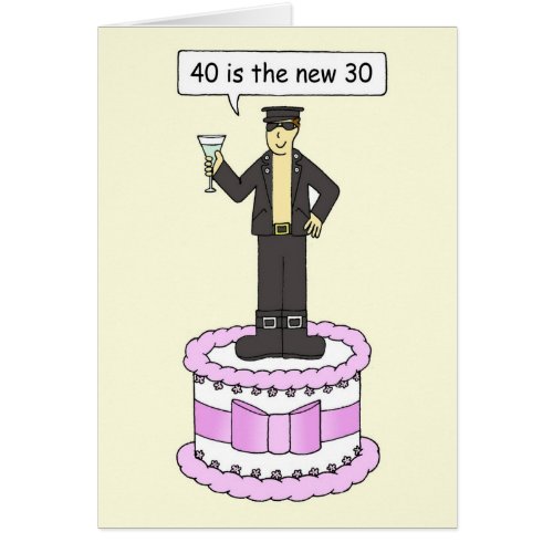 40th Birthday Cartoon Humor for Him