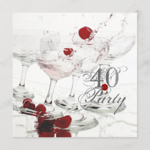 40th birthday celebration party major CUSTOMIZE Invitation