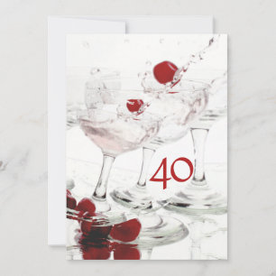 40th birthday celebration party major CUSTOMIZE Invitation