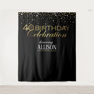 40th Birthday celebration photo backdrop