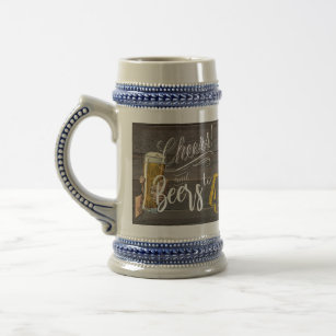 40th Birthday, Cheers and Beers,Party Favor Beer Stein