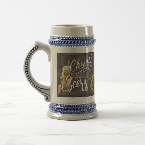 40th Birthday Cheers and BeersParty Favor Beer Stein