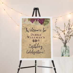 40th Birthday Cheers to 40 Years Party Poster