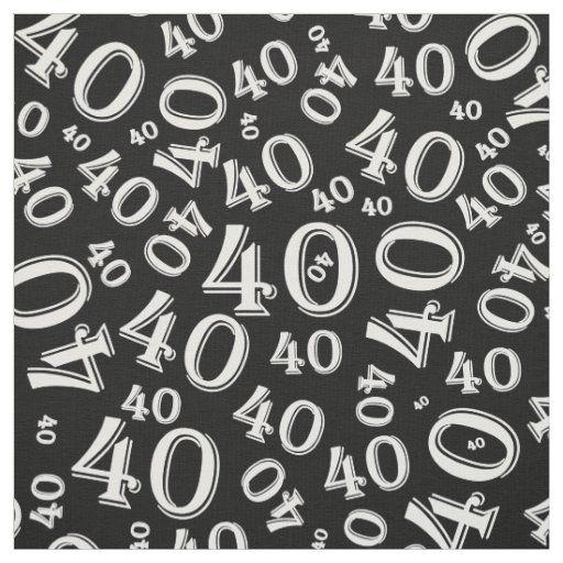 Central 23 Black Wrapping Paper for Women Men - 40th Birthday Wrapping Paper - 6 Sheets of Eco Gift Wrap and Tags - Sprinkles - Age 40 Forty 