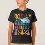 40th Birthday Cruise B-Day Party Boy T-Shirt<br><div class="desc">40th Birthday Cruise B-Day Party Funny design Gift Tee Boy T-shirt Classic Collection.</div>