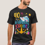 40th Birthday Cruise B-Day Party Men T-Shirt<br><div class="desc">40th Birthday Cruise B-Day Party Funny design Gift Tee Men T-shirt Classic Collection.</div>