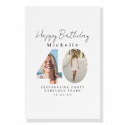 40th Birthday Custom Photo Welcome Sign
