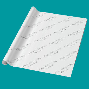 40th Birthday Customizable Gift Wrapping Paper
