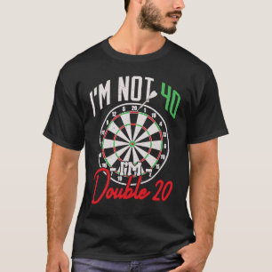 40th Birthday Dart Player 40 Years Darts T-Shirt